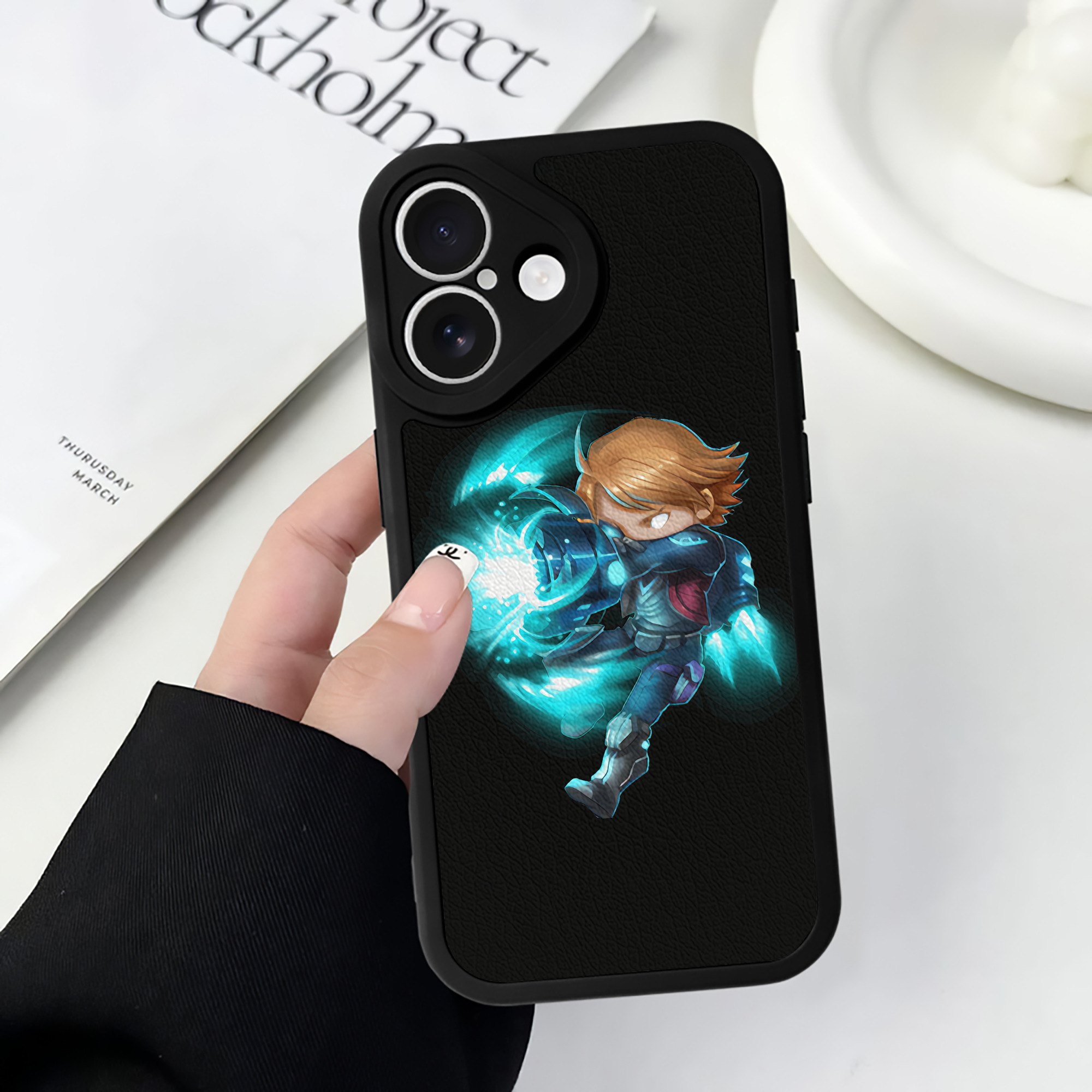 （画像用） リーグ・オブ・レジェンド League of Legends LOL 【iPhone 16シリーズ対応】シリコンスマホケース（レザー調） 材質：シリコン